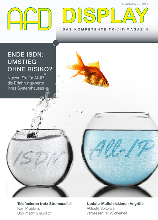 Grafik: Titelseite Display, Ausgabe 1 / 2016