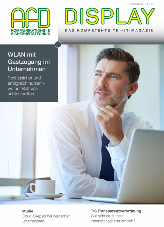 Grafik: Titelseite Display, Ausgabe 1 / 2017