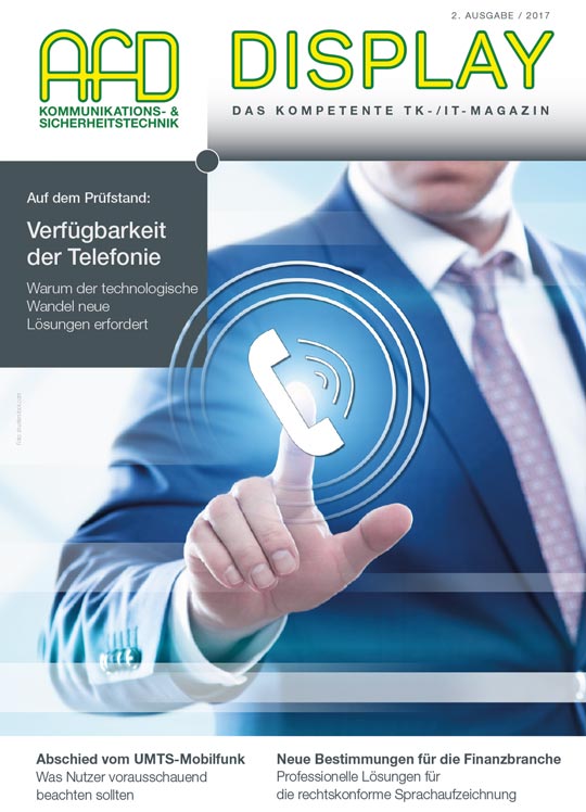 Grafik: Titelseite Display, Ausgabe 2 / 2017