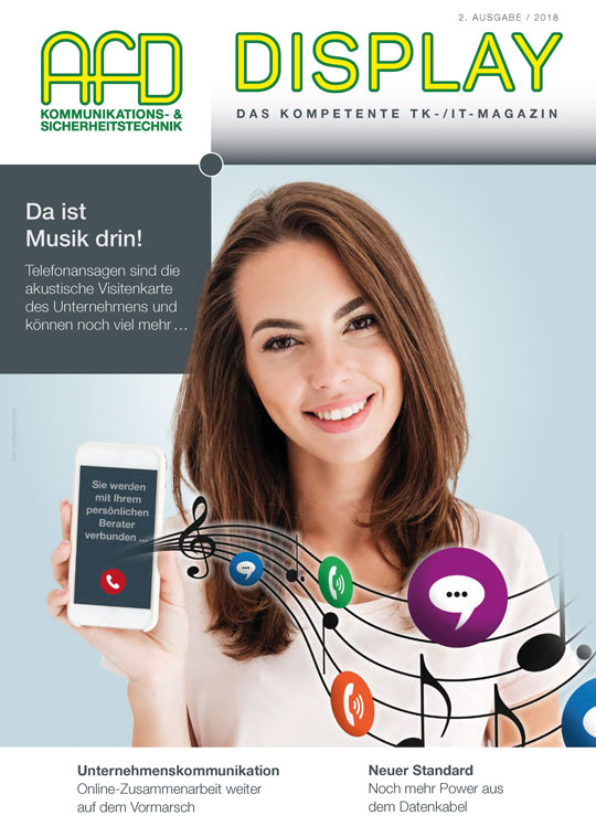 Grafik: Titelseite Display, Ausgabe 2 / 2018