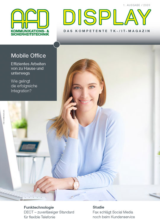 Grafik: Titelseite Display, Ausgabe 1 / 2020