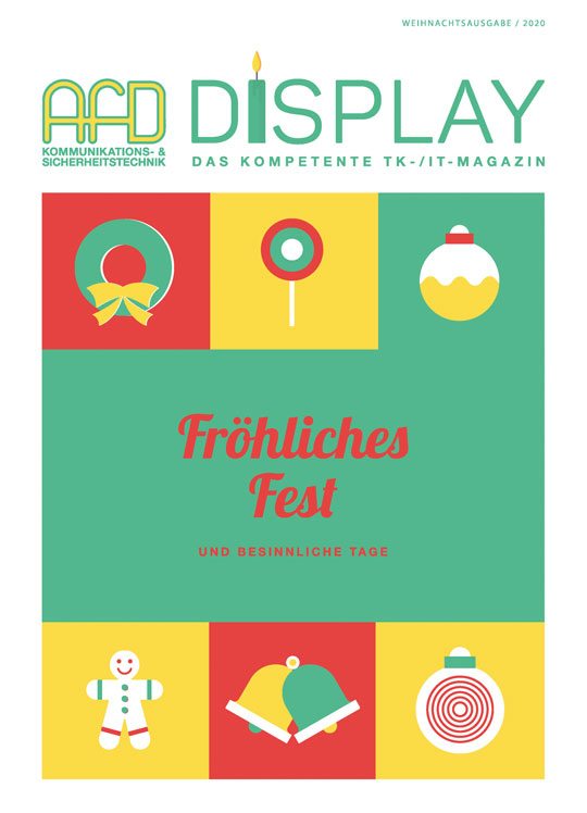 Grafik: Titelseite Display, Weihnachtsausgabe 2020
