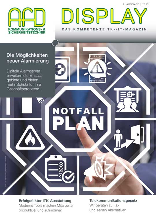 Grafik: Titelseite Display, Ausgabe 2 / 2022
