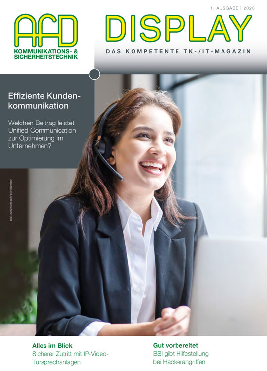 Grafik: Titelseite Display, Ausgabe 1 / 2023