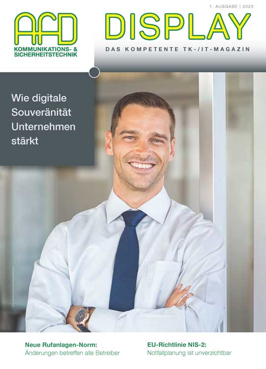 Grafik: Titelseite Display, Ausgabe 1 / 2025